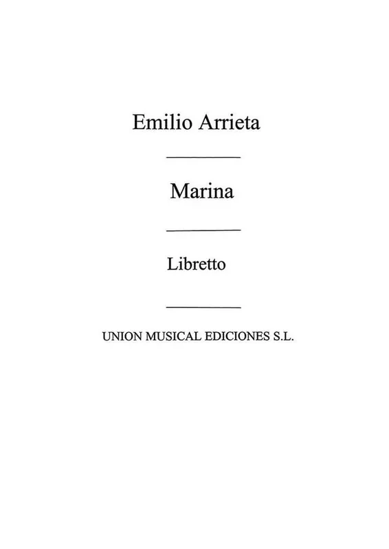 Pascual Arrieta Marina – Libretto