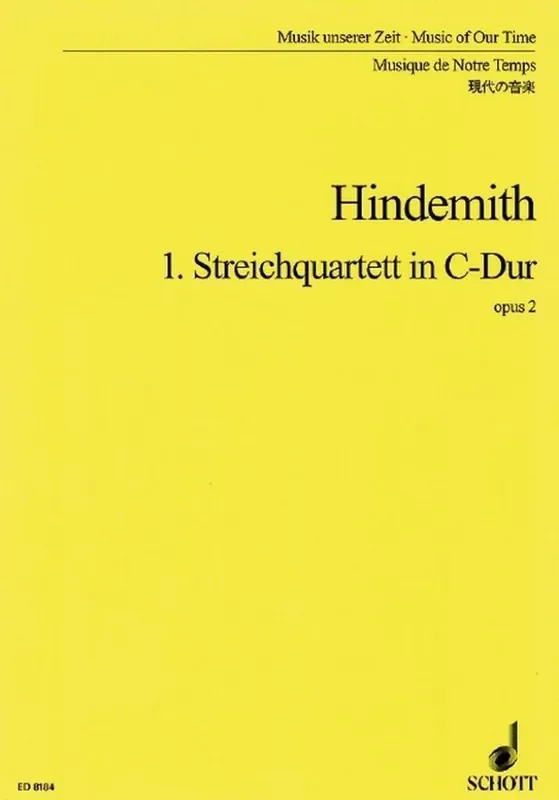 Paul Hindemith 1st String Quartet C Major op. 2 Streichquartett