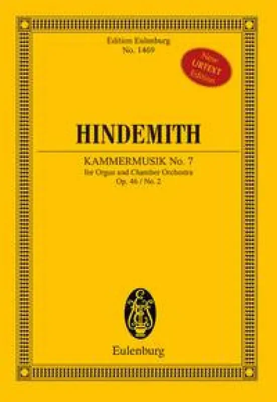 Paul Hindemith Chamber Music No. 7 op. 46/2 Kammerorchester