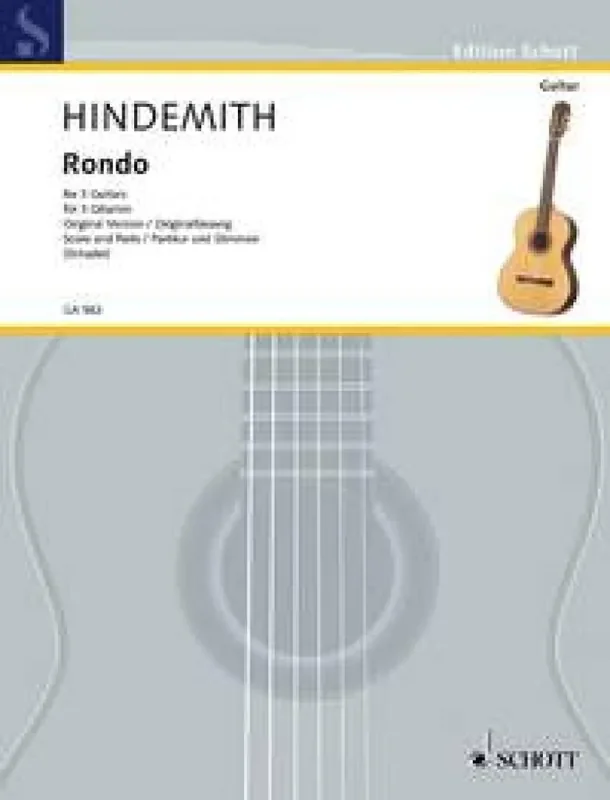 Paul Hindemith Rondo Gitarre Trio / Quartett