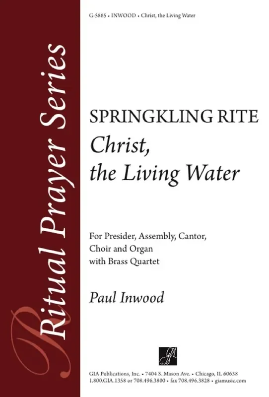 Paul Inwood Christ the Living Water Gemischter Chor mit Begleitung