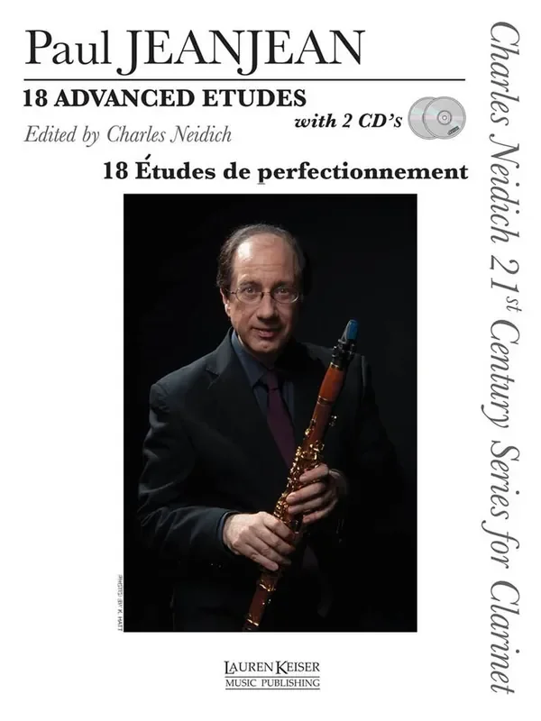 Paul Jeanjean 18 Advanced Etudes Klarinette Solo