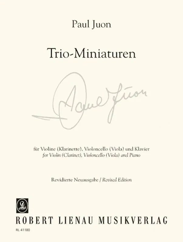 Paul Juon Trio Miniaturen Kammerensemble