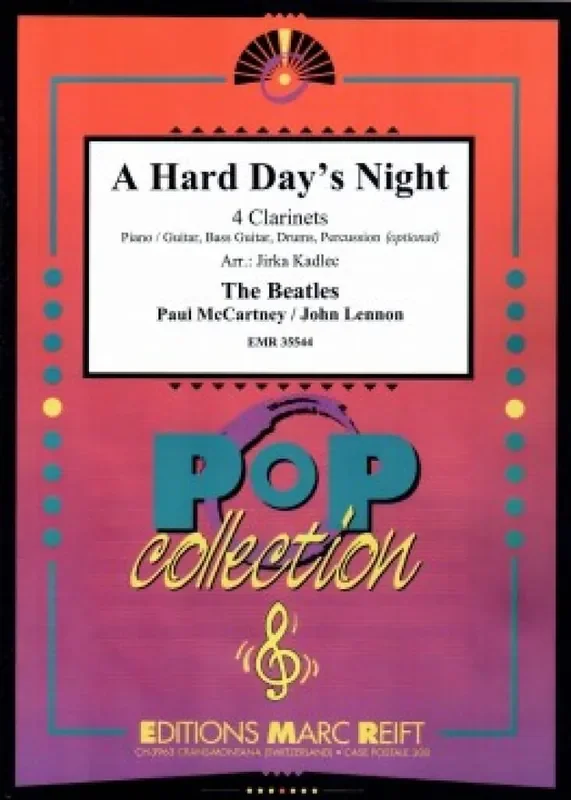 Paul McCartney A Hard Day‘s Night (Arr. Jirka Kadlec) Klarinette Ensemble