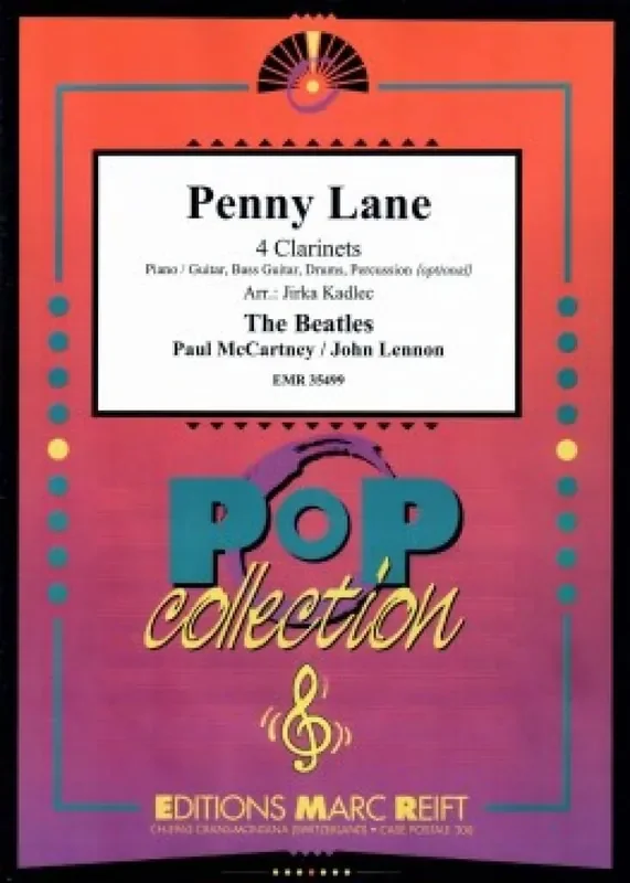 Paul McCartney Penny Lane (Arr. Jirka Kadlec) Klarinette Ensemble