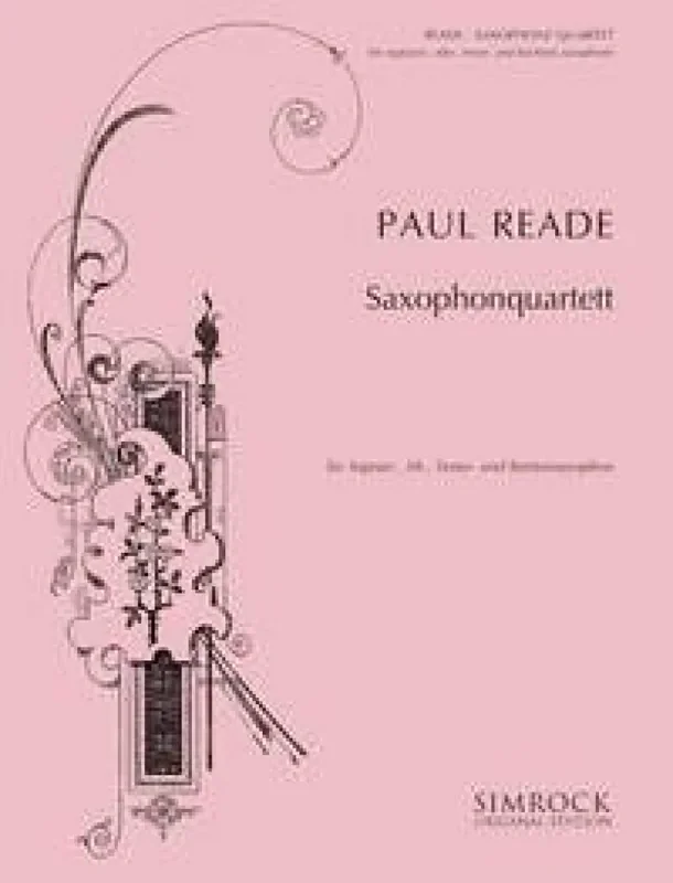 Paul Reade Saxophone Quartet Saxophon Ensemble