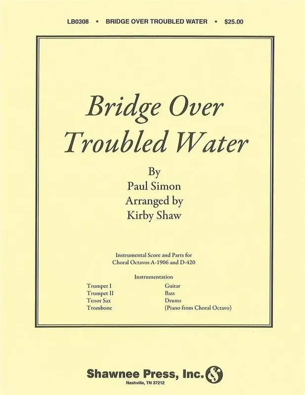 Paul Simon Bridge over Troubled Water (Arr. Kirby Shaw) Gemischter Chor mit Begleitung