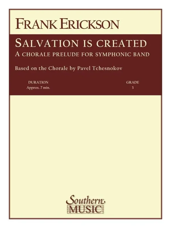 Pavel Chesnokov Salvation Is Created (Arr. Frank Erickson) Blasorchester