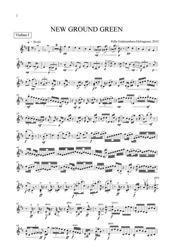 Pelle Gudmundsen-Holmgreen New Ground Green Gemischter Chor mit Ensemble