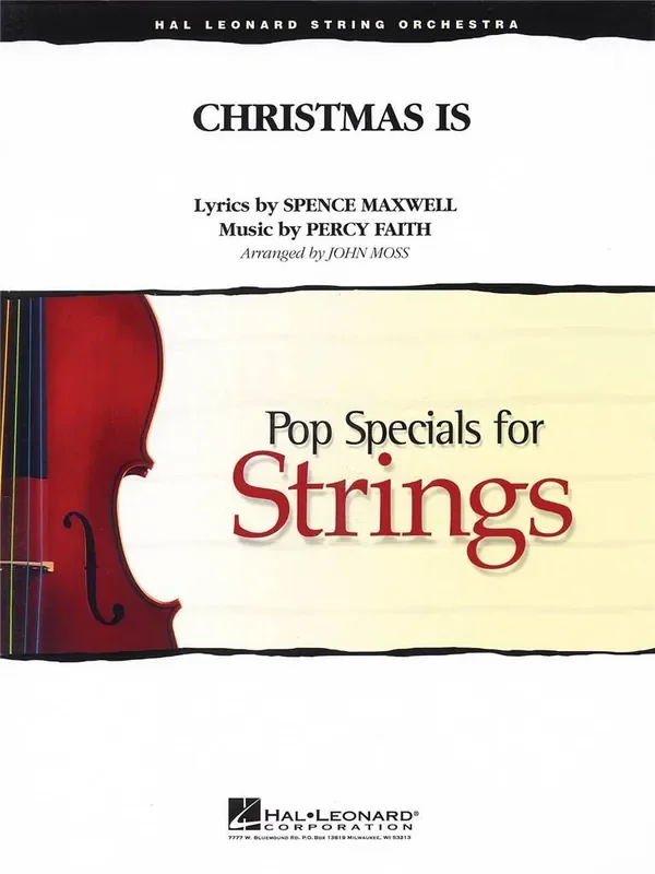Percy Faith Christmas Is (Arr. John Moss) Streichensemble
