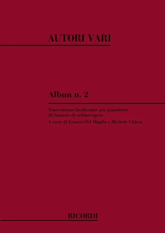 Perle Musicali. Album N. 2 – Celebri Opere Klavier Solo