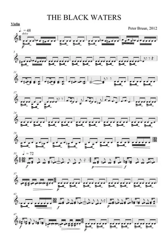 Peter Bruun The Black Waters Streichtrio