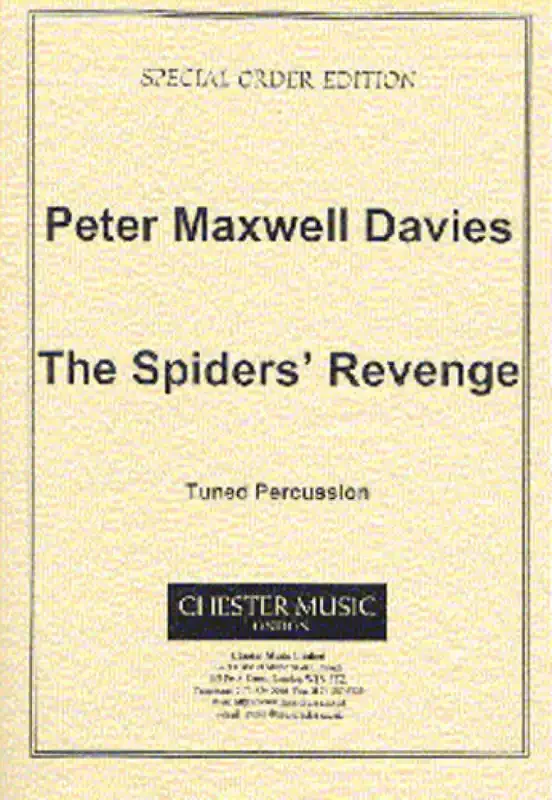 Peter Maxwell Davies The Spiders‘ Revenge – Tuned Percussion Sonstige Percussion