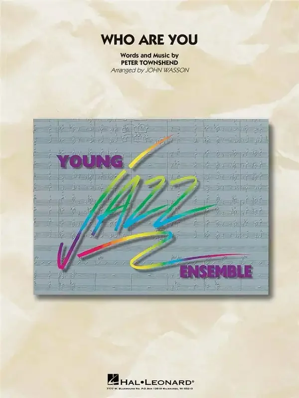 Peter Townshend Who Are You (Arr. John Wasson) Jazz Ensemble