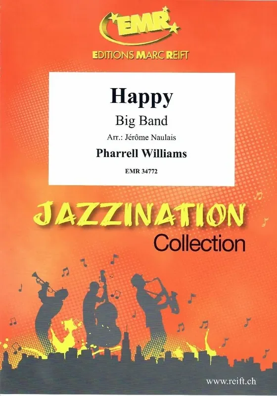 Pharrell Williams Happy (Arr. Jérôme Naulais) Jazz Ensemble