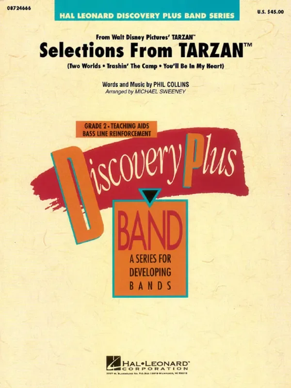 Phil Collins Selections from Tarzan (Arr. Michael Sweeney) Blasorchester