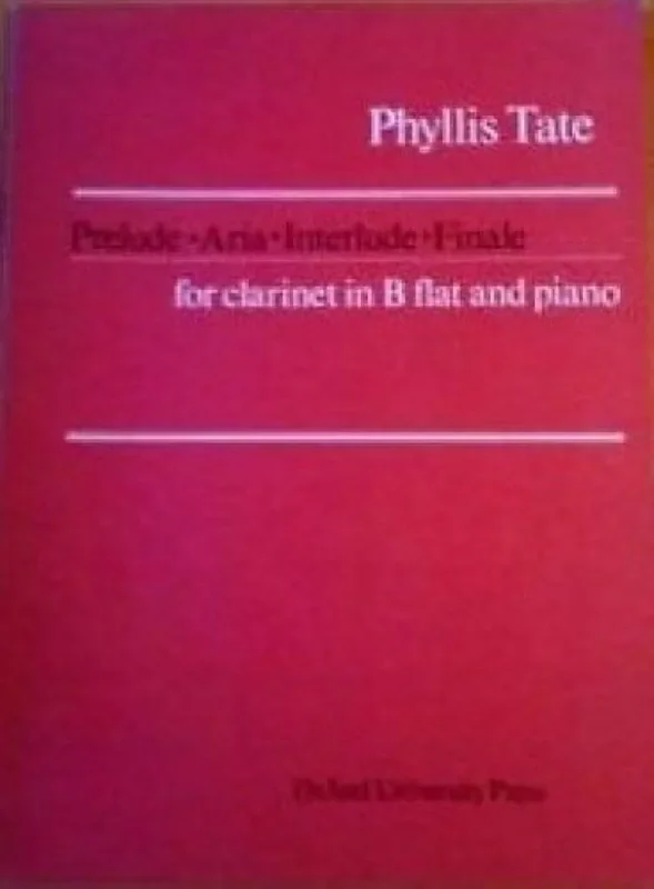 Phyllis Tate Sonata for clarinet and cello Klarinette mit Begleitung