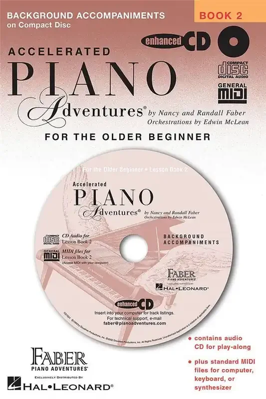 Piano Adventures for the Older Beginner Book 2 CD
