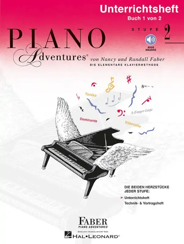 Piano Adventures Unterrichtsheft Stufe 2