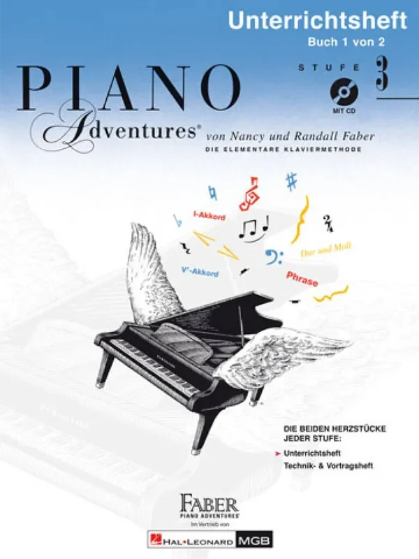 Piano Adventures Unterrichtsheft Stufe 3 mit CD