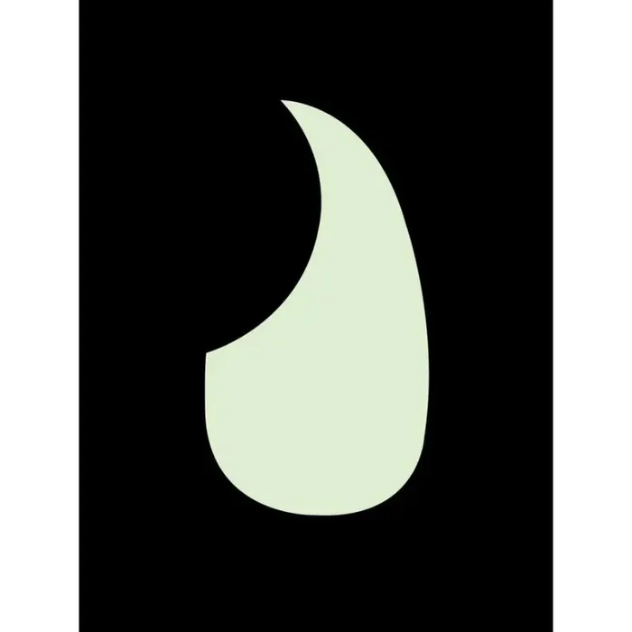 Pickguard acoustic, teardrop model, self adhesive, mint