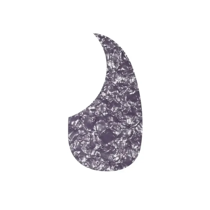 Pickguard acoustic, teardrop model, self adhesive, pearl violet
