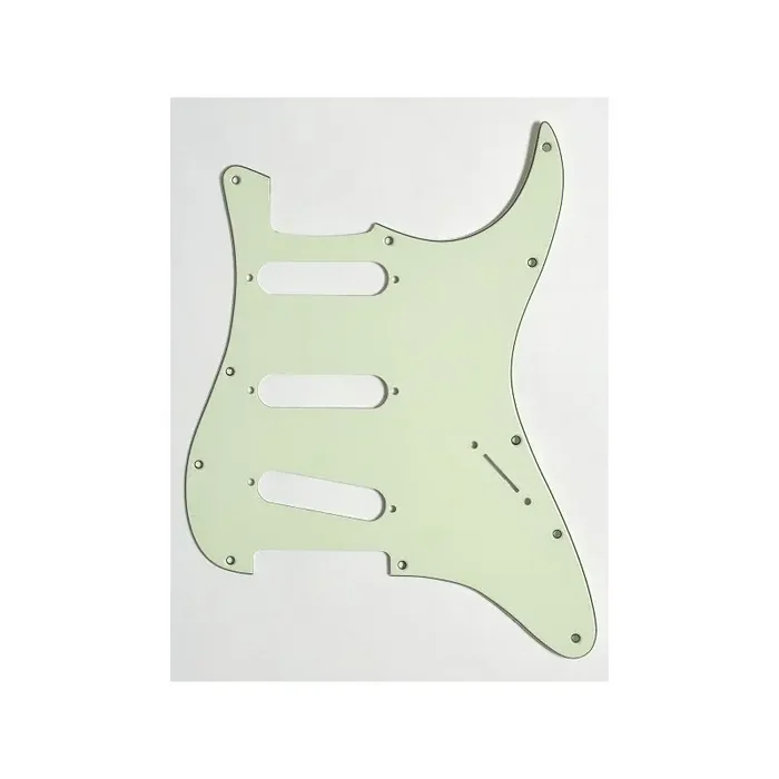 Pickguard for Strat, no pots, vintage mint, 3-laags