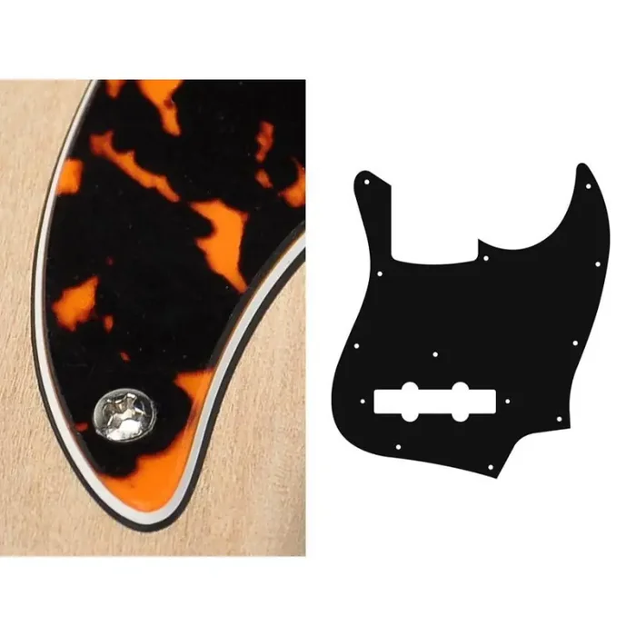 Pickguard Jazz bass, 3 ply, wildcat orange, standard