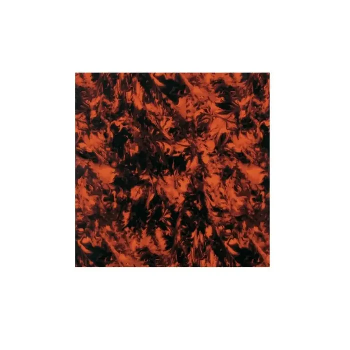 Pickguard material, marble orange, 3 ply, 30x29cm