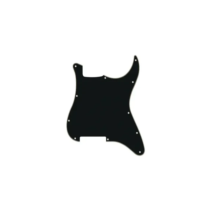 Pickguard Strat, 3 ply, black and cream, no holes (only screw holes)