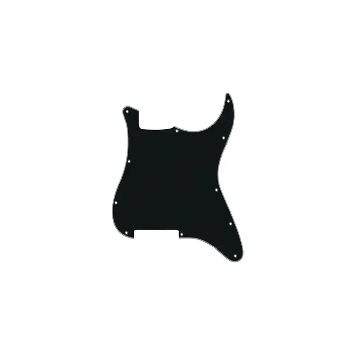 Pickguard Strat, 4 ply, black, no holes (only screw holes)