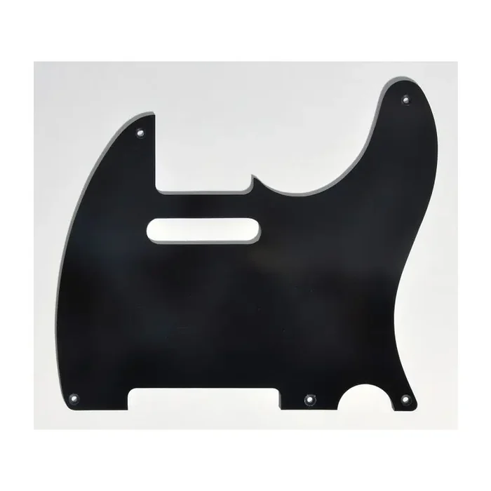 Pickguard Tele bakeliet zwart, 1-laags