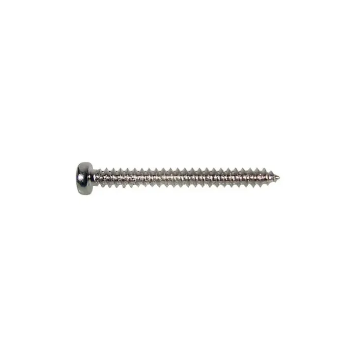 Pickup screw, nickel, 2,6x25mm, 12pcs, dome head, tapping