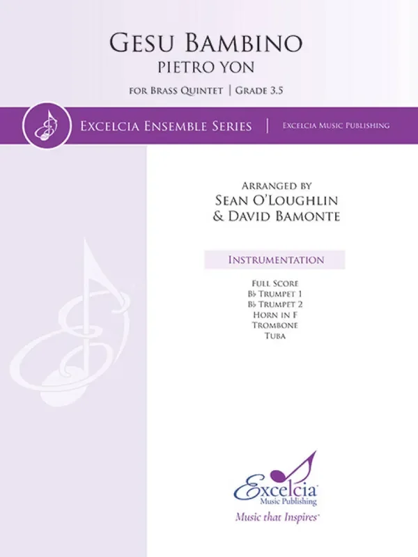 Pietro Yon Gesu Bambino (Arr. Sean O‘Loughlin) Blechbläser Ensemble