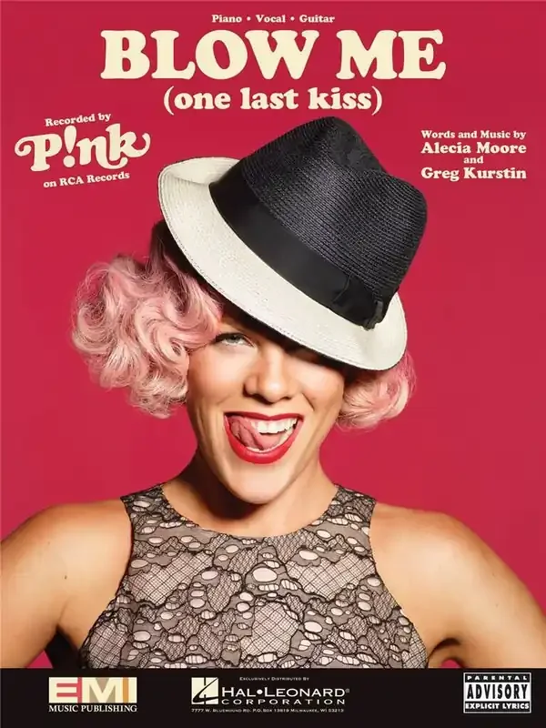 Pink Blow Me One Last Kiss Klavier, Gesang, Gitarre (Songbooks)