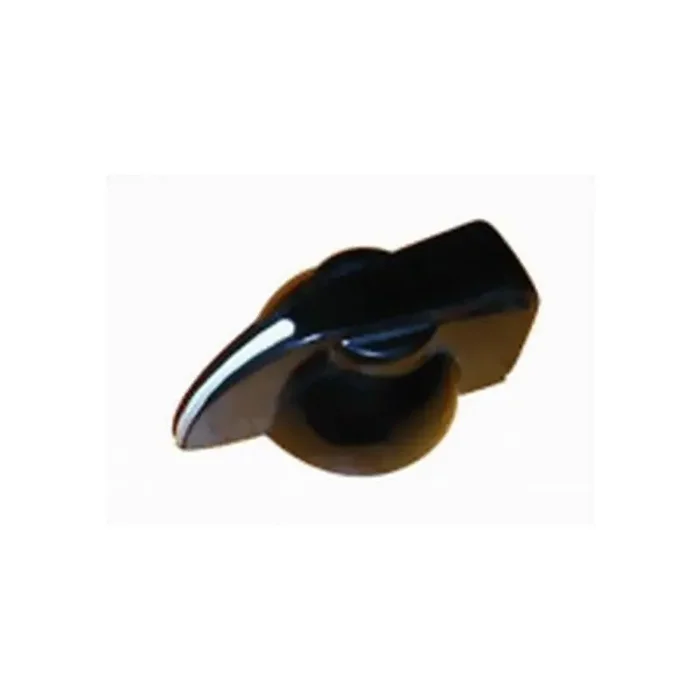 Pointerknob (chicken head), black, for 6.0mm shaft