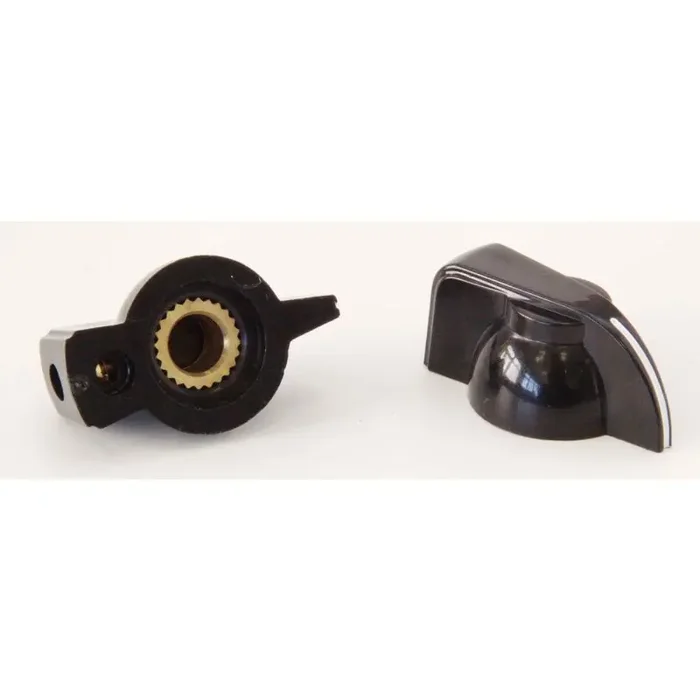 Pointerknob (chicken head), black for Fender Amps