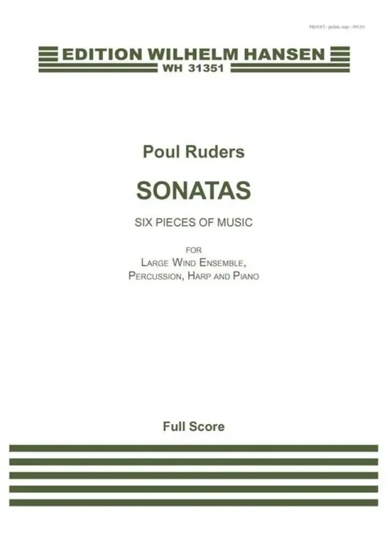 Poul Ruders Sonatas Gemischter Chor mit Begleitung