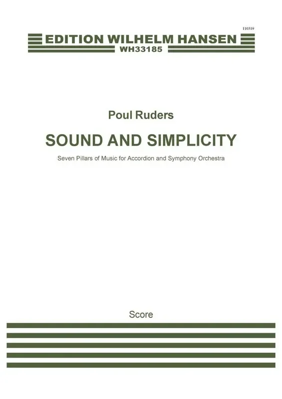Poul Ruders Sound And Simplicity Orchester
