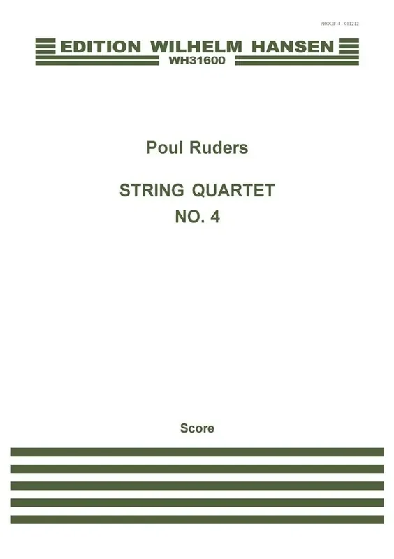 Poul Ruders String Quartet No.4 Streichquartett