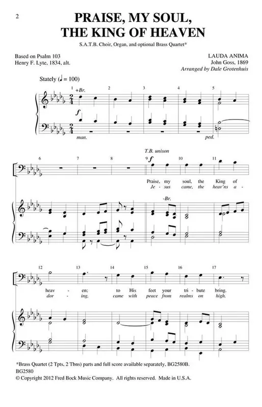 Praise, My Soul, The King Of Heaven