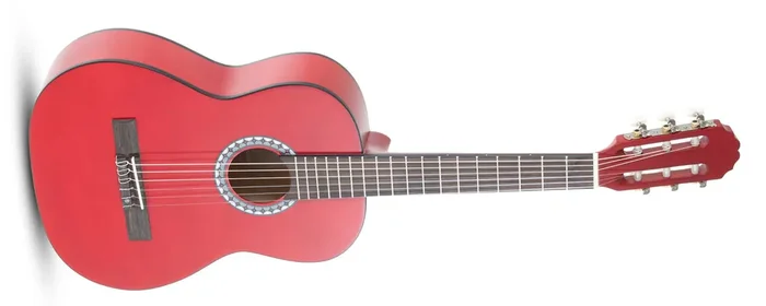 PURE GEWA Klassikgitarre Basic 1/2 Größe transparent rot