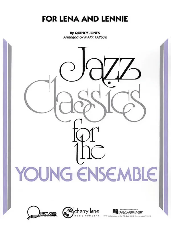 Quincy Jones For Lena And Lennie Full Score (Arr. Mark Taylor) Jazz Ensemble