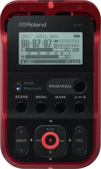 R-07 Audio-Recorder rot