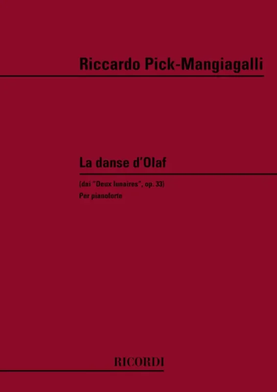 R. Mangiagalli Danse D‘Olaf Klavier Solo