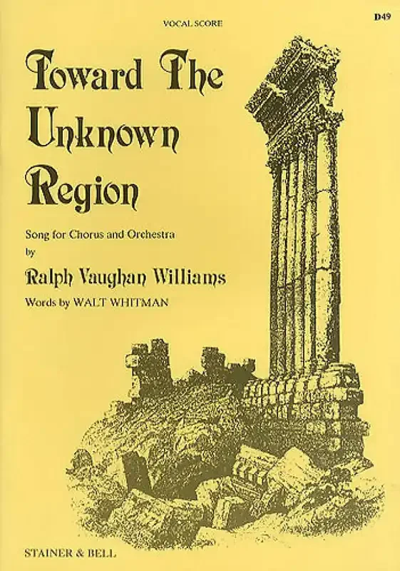 Ralph Vaughan Williams Toward The Unknown Region Gemischter Chor mit Klavier/Orgel
