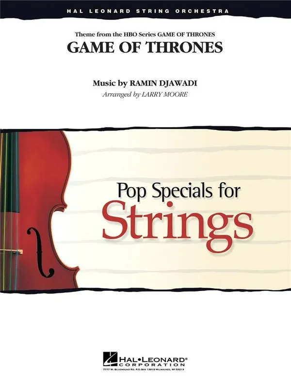 Ramin Djawadi Game Of Thrones ( Theme ) (Arr. Larry Moore) Streichensemble