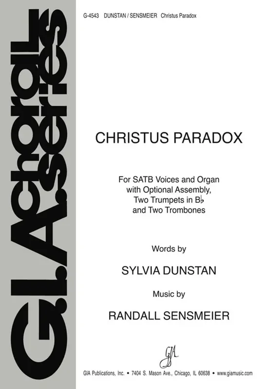 Randall K. Sensmeier Christus Paradox – Instrumental Set Gemischter Chor mit Begleitung