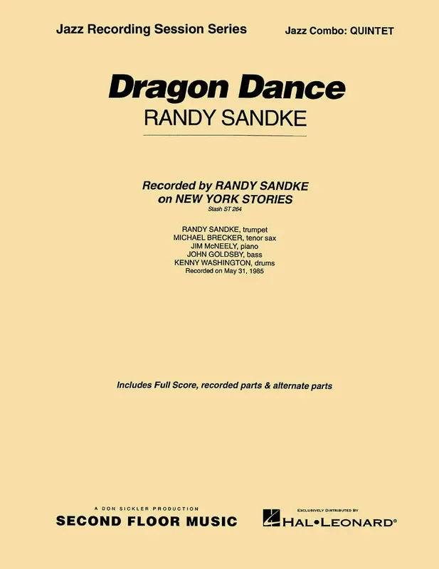 Randy Sandke Dragon Dance Full Score Jazz Ensemble