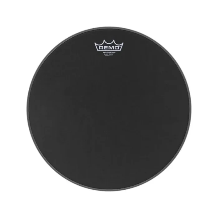 Remo 10″ Ambassador Black Suede